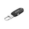 BRAGG 8GB. USB memory with 8GB in PU and with carabiner clip