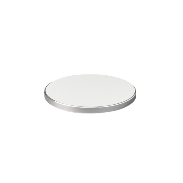 JOULE. Fast 10W wireless charger in recycled ABS (100% rABS) and recycled aluminum (100% rAL)
