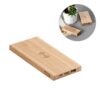 97909_set FITCH. Power bank 5.000 mAh with 5W wireless charger in bamboo