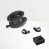 DESCRY. Wireless charger in zinc and Wireless earphones in metal and ABS acrylic