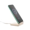 97932_160-c ENGLERT. Smartphone holder with 10W fast wireless charger in recycled ABS (70% rABS) and wheat straw fiber