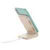 97932_160-d ENGLERT. Smartphone holder with 10W fast wireless charger in recycled ABS (70% rABS) and wheat straw fiber