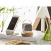 97932_amb ENGLERT. Smartphone holder with 10W fast wireless charger in recycled ABS (70% rABS) and wheat straw fiber