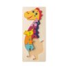 98003_150-c DIPLODOCO. Dinosaur-shaped puzzle in pine plywood
