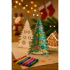 98153_amb PINERY. Collapsible wooden Christmas tree to colour