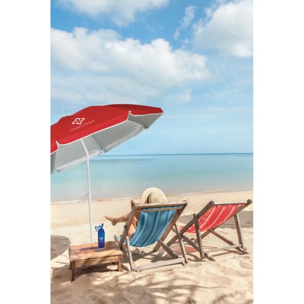 PARANA. 210T reclining parasol with silver lining