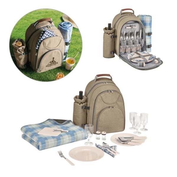 VILLA. Thermal picnic backpack in 600D, high-density recycled polyester