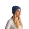 99038_134-c CARL. Recycled polyester (100% rPET) double-layered soft knit unisex beanie