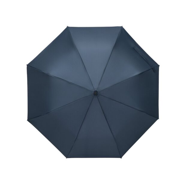 RIVER. Telescopic umbrella in 190T recycled polyester (100% rPET) pongee with automatic opening and closing