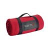 99074_105-logo THORPE. Fleece blanket with removable handle (180 g/m²)