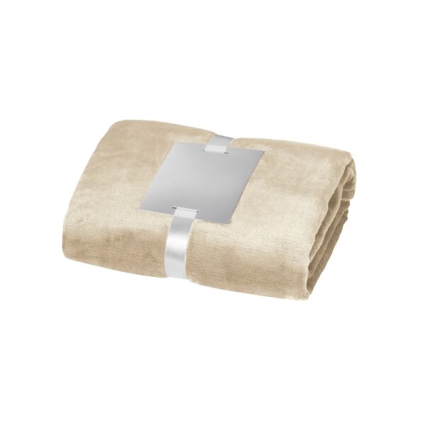 DYLEAF. (240 g/m²) fleece blanket with ribbon wrap and personalisation card