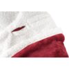 HEIDEN. Reversible fleece blanket (190 g/m²) with satin ribbon and personalised card