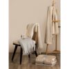 HEIDEN. Reversible fleece blanket (190 g/m²) with satin ribbon and personalised card