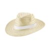 99085_set EDWARD RIB. Natural straw hat with sublimated elastic band