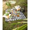 99088_amb RILEY II. EPE-lined picnic blanket (180 g/m²) with pattern