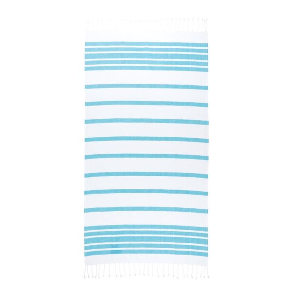 99159_124-a SARDENHA. Beach towel in cotton (70% recycled) and polyester (30% recycled) (180 g/m²)