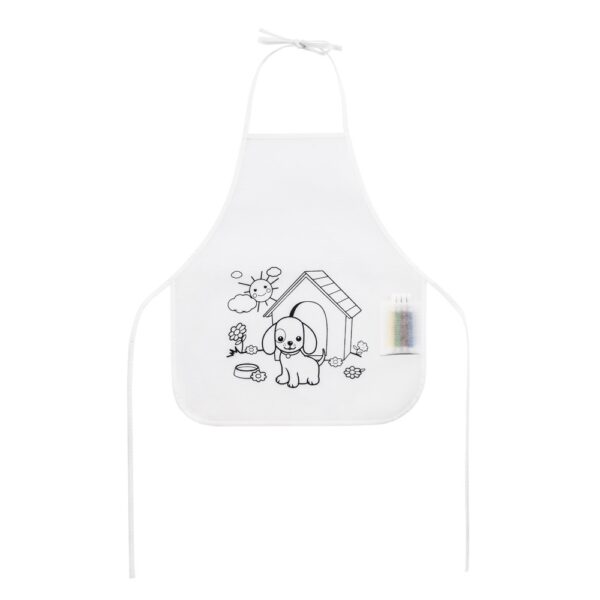 99834_106 NILO. Children's apron for colouring in non-woven (80 g/m²)