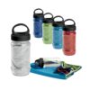99967_set ARTX PLUS. Set with a PP and PET bottle and a polyamide and polyester sports towel