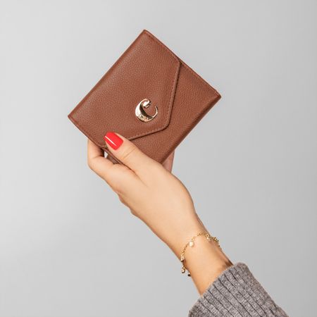 CEL219Z-7 Cacharel Lady wallet Alma Camel