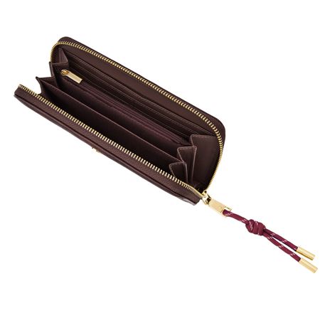 CEL639P-3 Cacharel Travel wallet Philomène Burgundy