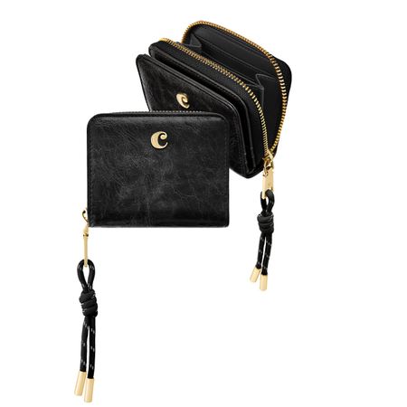 Cacharel Card wallet with flap Philomène Black