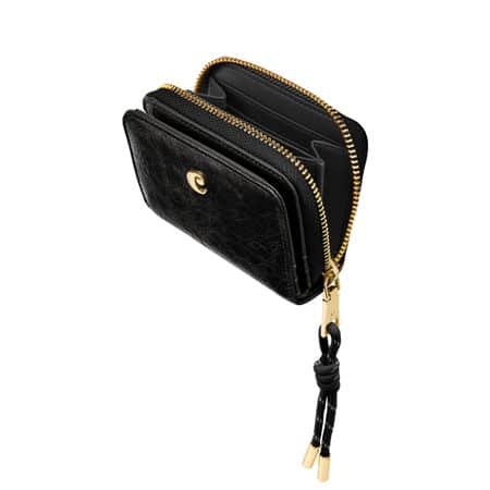 CEY639A-3 Cacharel Card wallet with flap Philomène Black