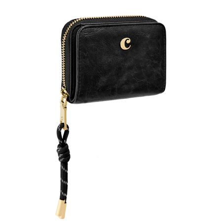 CEY639A-4 Cacharel Card wallet with flap Philomène Black