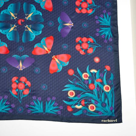 CFL437N-3 Cacharel Scarf Astrid Navy