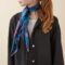 CFL437N-4 Cacharel Scarf Astrid Navy