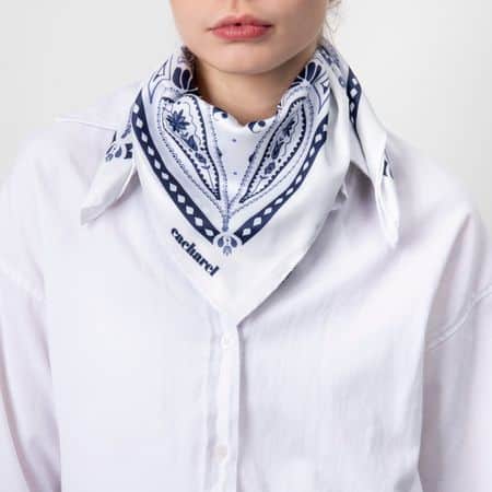 CFM218F-6 Cacharel Scarf Alesia White