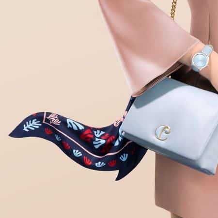 CFM535N-5 Cacharel Scarf Vivienne Navy