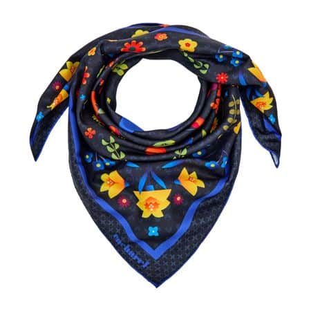 CFM639N-3 Cacharel Scarf Philomène Navy