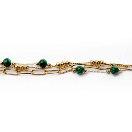 CJB450T-3 Cacharel Bracelet Andrea Gold/ Green