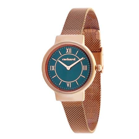 Cacharel Watch Astrid Rosegold & Green