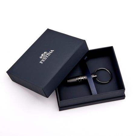 FAK470A-5 Key ring Bold Stripe Black