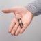 FAK470D-3 Key ring Bold Stripe Gun & Rosegold