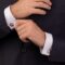 FJM221C-2 Cufflinks Chronobike Black & Silver