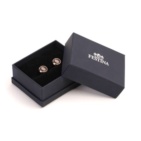 Cufflinks Chronobike Navy & Rosegold