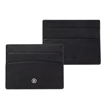 Card holder Button Black