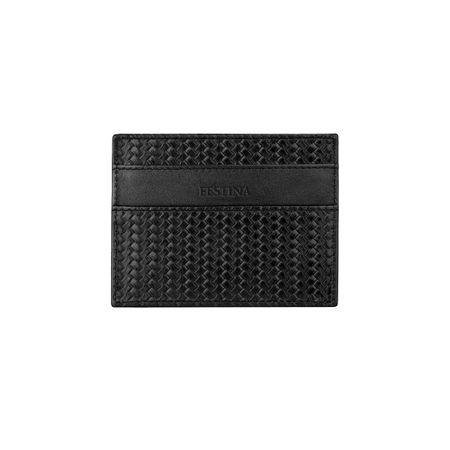 FLC629A-4 Card holder Interlace Black