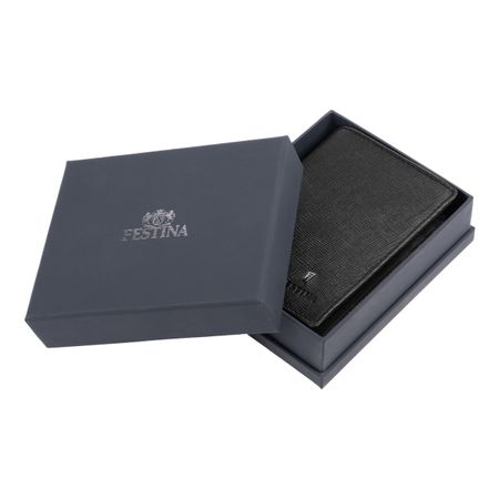 Card holder with flap Chronobike Black