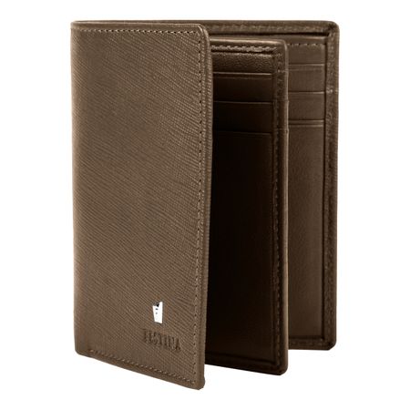 Card holder with flap Chronobike Camel