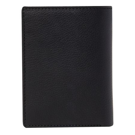 FLF326A-5 Card holder with flap Button Black