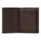 FLF326Y-3 Card holder with flap Button Brown