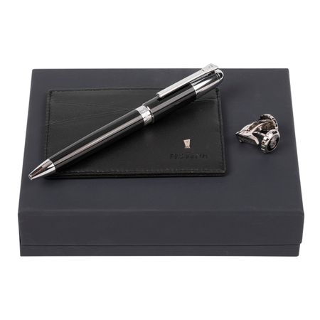 Set (ballpoint pen, card holder & cufflinks)