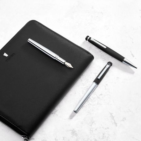 FSC5522A-11 Fountain pen Chronobike Chrome Black