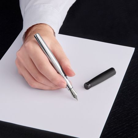 FSC5522A-6 Fountain pen Chronobike Chrome Black