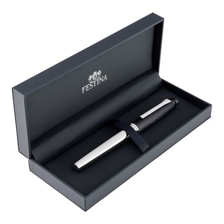 Rollerball pen Chronobike Chrome Black