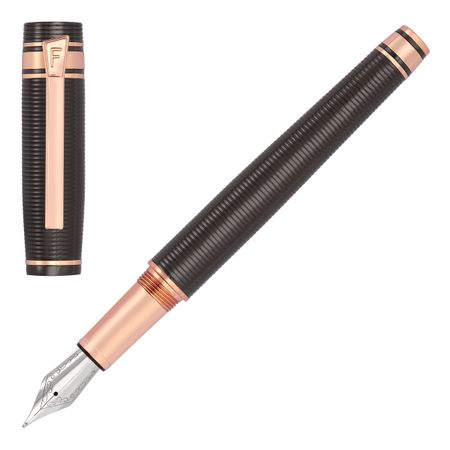 Fountain pen Bold Stripe Gun & Rosegold