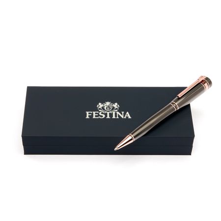 Ballpoint pen Bold Stripe Gun & Rosegold